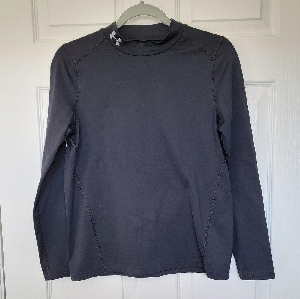Under Armour ColdGear Mock Neck Long Sleeve Shirt Size M/YXL